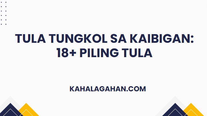 Tula Tungkol sa Kaibigan